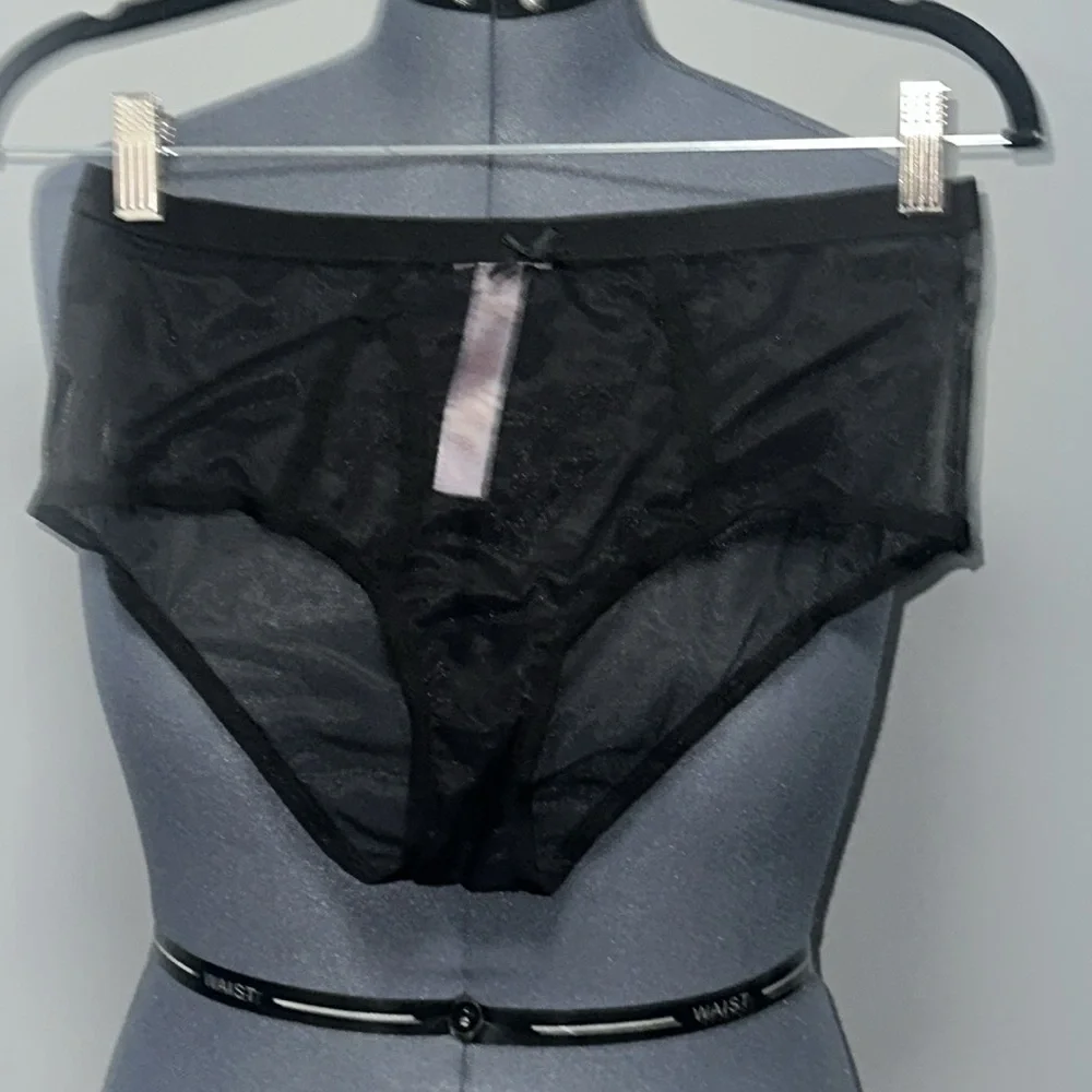 **LIKE NEW** SAVAGE X FENTY BLACK SHEER SET - Picture 2 of 4